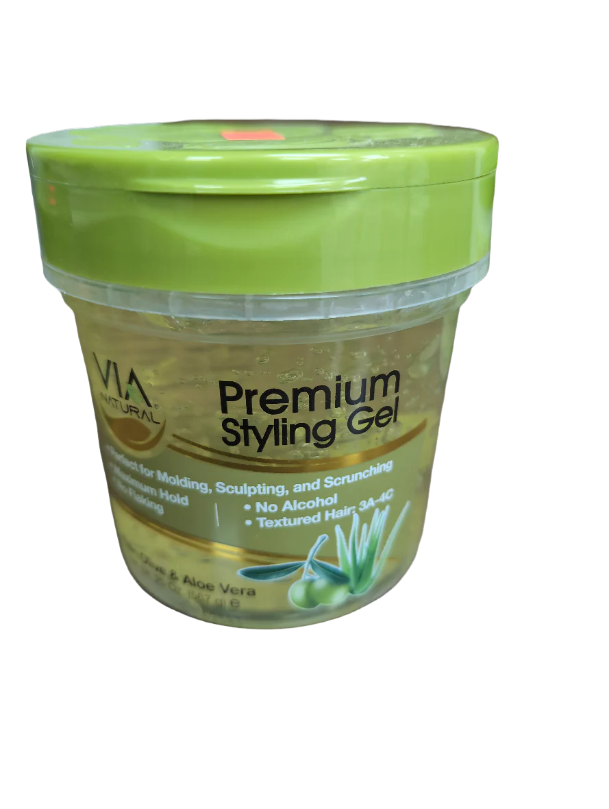 Via Natural Premium Styling Gel ( 567g) - Twin Olive & Aloe Vera