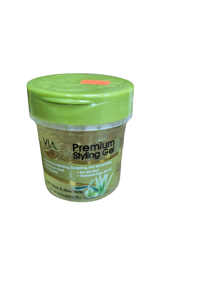 Via Natural Premium Styling gel (226g) - Twin Olive & Aloe Vera